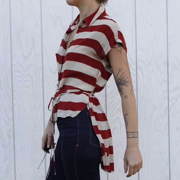 Alexander Wang Striped Button Up - Picture 9 of 13